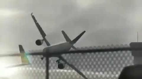 Here is the terrible footage of the plane, which is survived from having accident