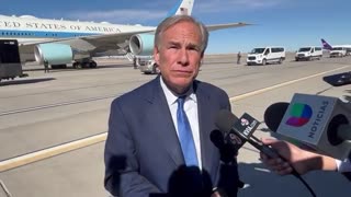 Texas Gov. Greg Abbott tells reporters about his interaction with President Biden