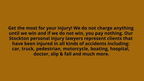 Stockton Motor Vehicle Accident Lawyer