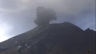 Explosion heard, volcanic ash plume spotted at Popocatépetl volcano in Mexico.