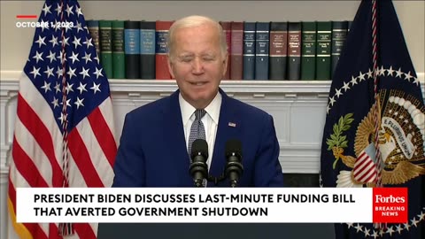 'Enough Is Enough Is Enough'- Biden Rips House Republicans After Near-Miss Government Shutdown