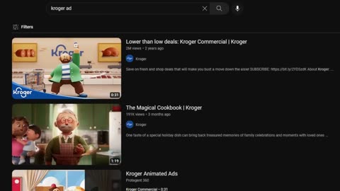 If I cringe, the video ends - Kroger Ad