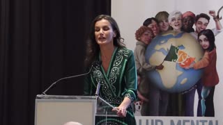 La reina de España recita un rap para concienciar sobre la salud mental