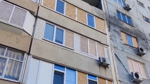 Energodar authorities are restoring apartments damaged by Ukrainian shelling