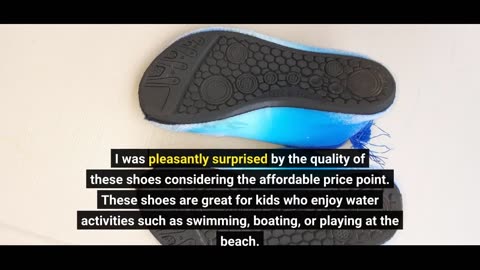 Buyer Feedback: Bigib Toddler Kids Swim Water Shoes Quick Dry Non-Slip Water Skin Barefoot Spor...