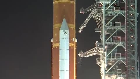 ROCKET LAUNCHED FROM LAUNCHED PAD NASA