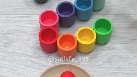 Satisfy Colorful wooden toys Oddly satisfying