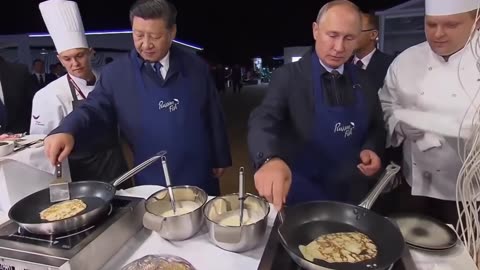 Putin and Xi Jingping Just Hanging Out And Making Pancakes.