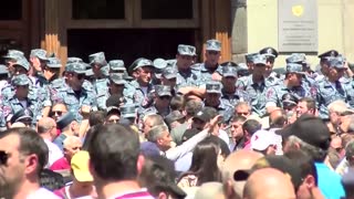 Armenian police clash with anti-government protesters