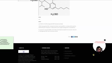 cas: 4460-20-2 H4-CBD Hydrogenated CBD Tetrahydrocannibidiol