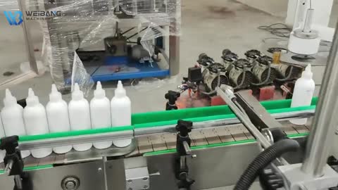 Chocolate paste filling and capping machine for bottle jar