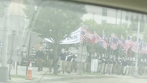 'Patriot Front' Marches in Downtown Nashville