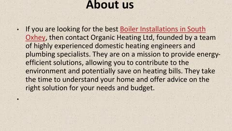 Get The Best Boiler Installations in South Oxhey.