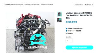 Moteur complet CITROEN C-CROSSER 2.2HDI 10DZ69 4HN