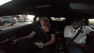 Mom has comical reaction to riding in full speed Lamborghini