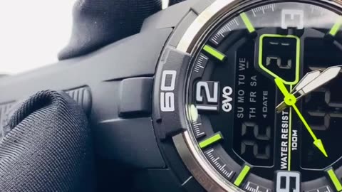 UNBOXING - EVO-139-1A9 Series Men Analog Digital Dual Time