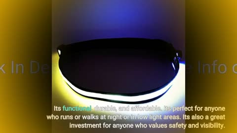 Buyer Reviews: BSEEN LED Running Waist Belt - USB Rechargeable Reflective Glowing LED Waistband...