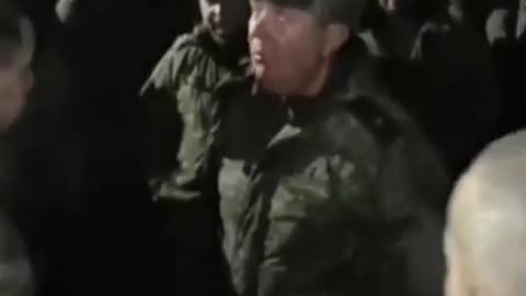 Mutinying Russian conscripts surround general and shout 'Shame on you'