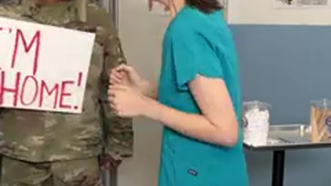 Military Man'S Surprise Hospital Visit Leaves Nurse Girlfriend In Shock