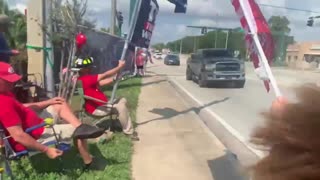 True Patriots Show Their Support For Trump As He Heads To NY
