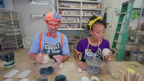 Blippi and Meekah Get Messy and Make Pottery! Educational Videos for Kids_HD.mp4