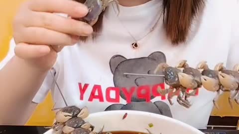 ASMR eating Spicy Seafood 🔥🔥🔥