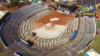 Imagem aérea do Parque de Exposição de Alta Floresta D´Oeste Ro