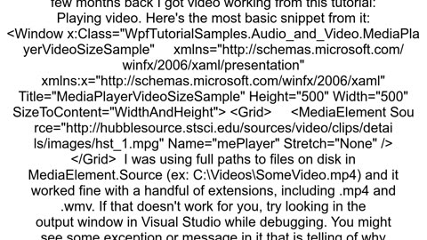 WPF How to play a video