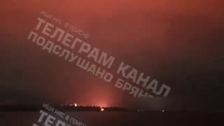 The moment when the UAV-kamikaze hit the Russian facility in Bryansk