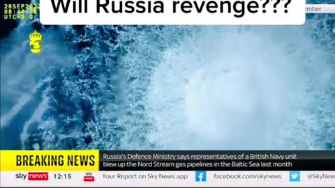 Russia is blaming the UK for TError attack on theNordstream vandalism...Will Russia revenge???