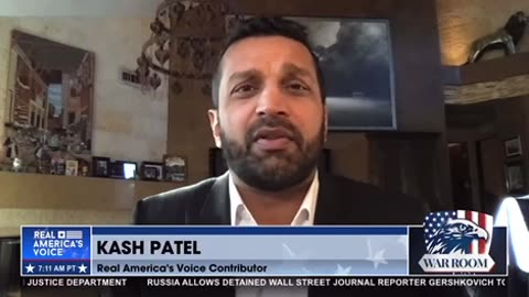 THE WAR ROOM:KASH PATEL STATES PRESIDENT TRUMP IS EDUCATING THE WORLD RIGHT NOW ON THE TWO-TIER SYSTEM OF JUSTICE