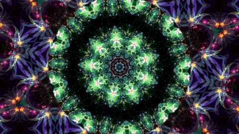 One Minute Extremely Beautiful Kaleidoscope Video Images