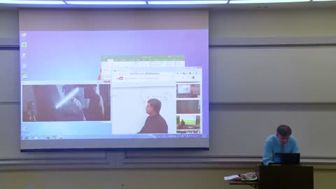 Professor Projector Screen Prank