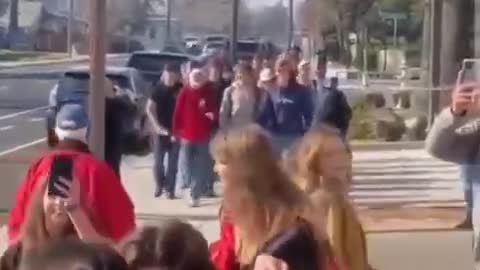 Oakdale high school students march maskless to school to protest mandates