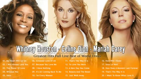 惠妮休斯頓，席琳·迪翁，瑪麗亞·凱莉，精選.典藏 , Whitnay Houston, Celine Dion, Maria Carey - Greatest Hits