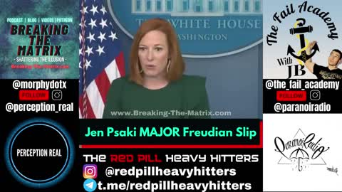 WH Press Secretary Jen Psaki has MAJOR Freudian Slip: the Jab can still KILL you!