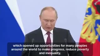President Putin: "... the West got entire nations hooked on drugs"