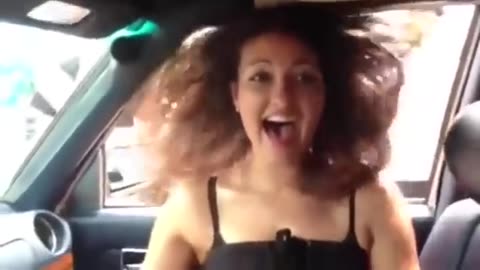 Girl Hair😱Car Subwoofer Bass Test