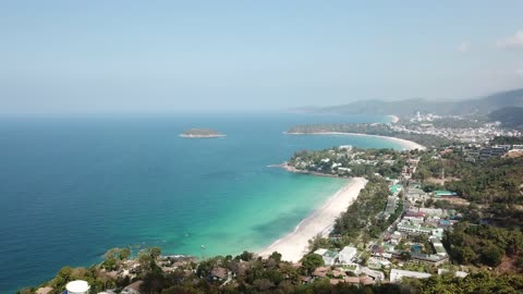 dron in puket (Thailand) beach view