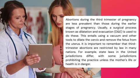 Important Facts to Know About Third Trimester Abortions