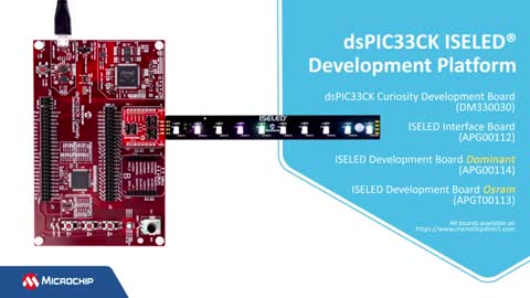 Automotive ISELED Ambient Lighting Using dsPIC33CK DSCs with Microchip