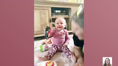 Funny Babies' When Playing New Toys