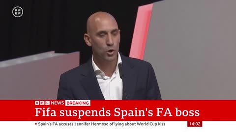 Luis Rubiales Suspended by FIFA over Women's World Cup kiss