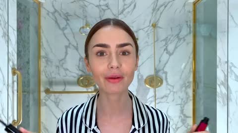 Lily Collins's Day-to-Night French Girl Look _ Beauty Secrets