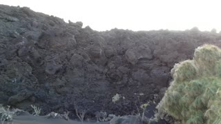 Visita a la zona de exclusión del volcán de La Palma