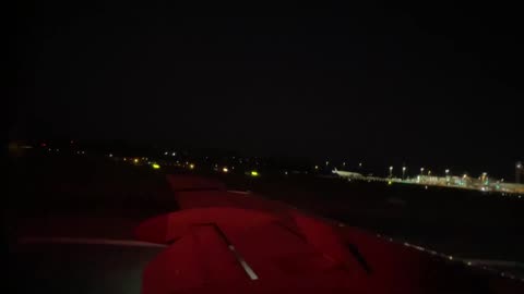 Qantaslink Fokker 100 Perth YPPH night landing runway 21