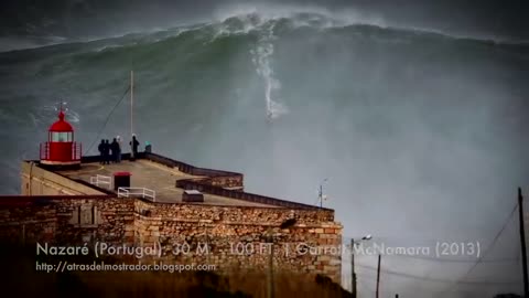 BIGGEST WAVES EVER SURFED IN HISTORY -LAS OLAS MÁS GRANDES JAMÁS SURFEADAS
