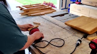 Upcycled Tv Trays By Phatboy! - Pt 2 Sanding & Staining