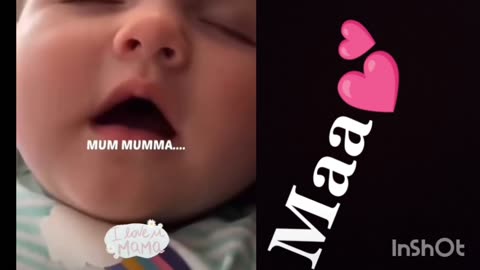 Mom /maa... baby sleeping talk 💕