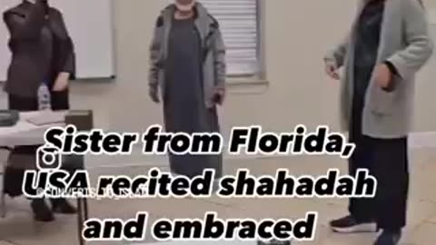 Sister from Florida, USA recited shahadah and embraced Islam #shorts